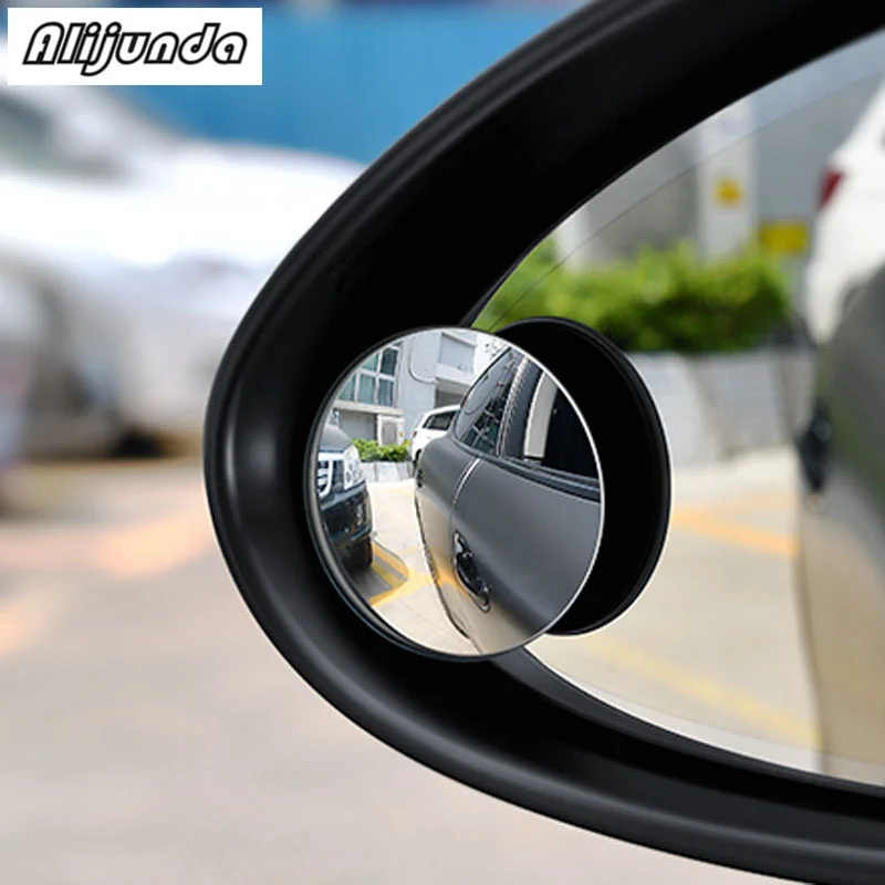 

2pcs 360 degree frameless small round mirror rear view blind spot glass mirror for Porsche 911 918/Cayenne/Macan/Macan S/Panamer