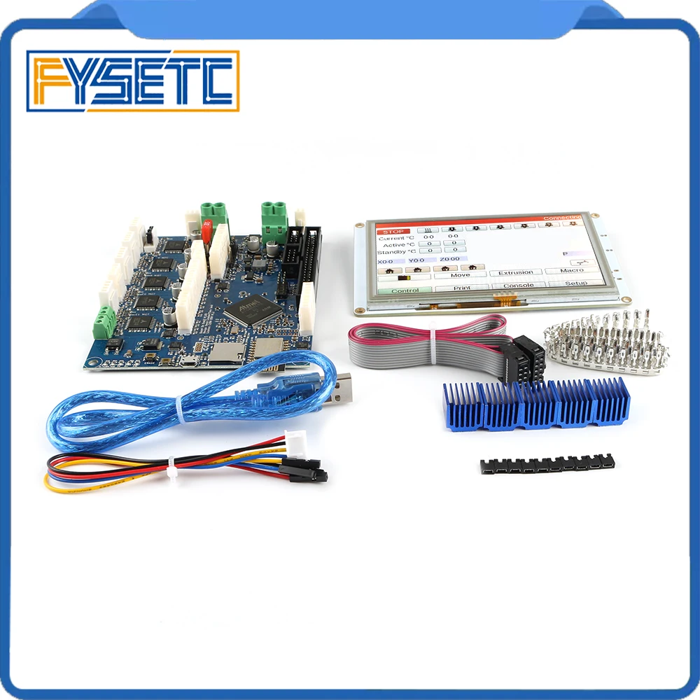 Clone DuetWifi Duet 2 Wifi V1.04 Advanced 32 Bit Electronics With 5'' 5 inch PanelDue 5i Integrated Colour Touch Screen