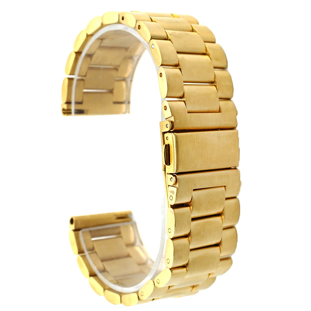 Ремешок из нержавеющей стали для часов Asus ZenWatch 1 2 мужской черный быстросъемный