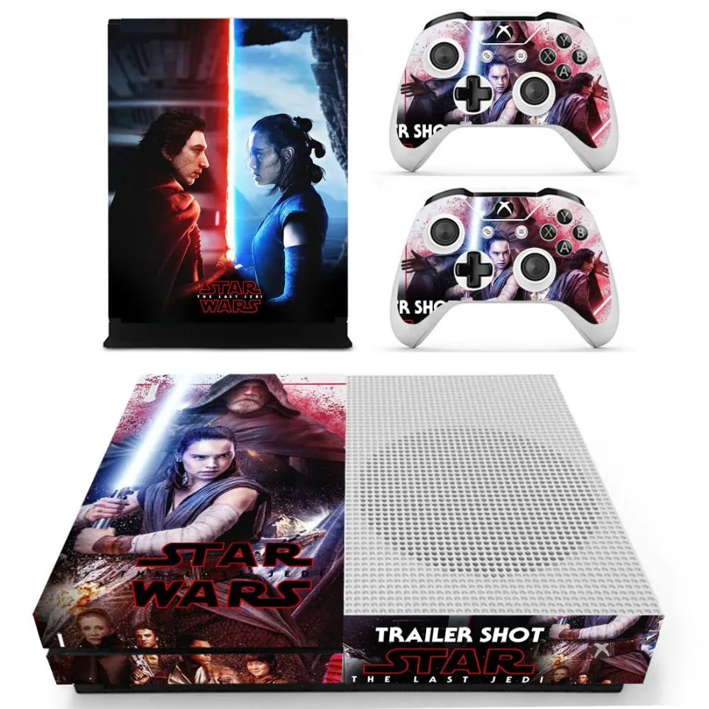 Звездные войны: последние наклейки Jedi Vinly Skin для консоли XBOX One S с двумя