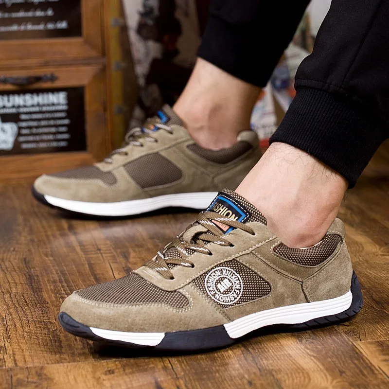 Кроссовки мужские для бега спортивная обувь с резиновой подошвой нескользящая