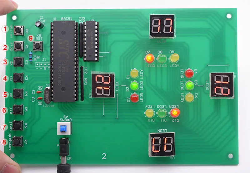 CIRMECH 51 SCM дорожный светильник DIY kit Интеллектуальный аналоговый дорожный светильник s обучающий эксперимент части игры