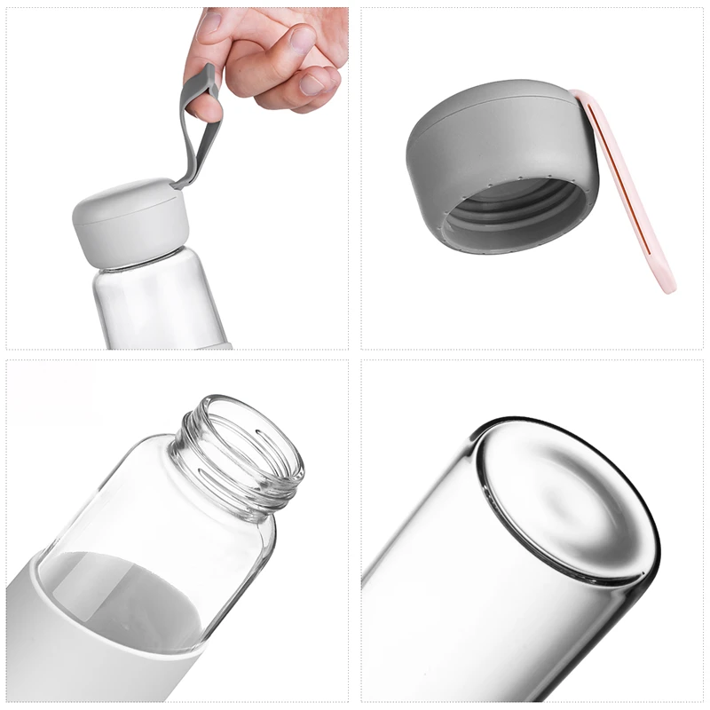 400 мл детское Кормление стеклянная чашка герметичный походный стакан для питья