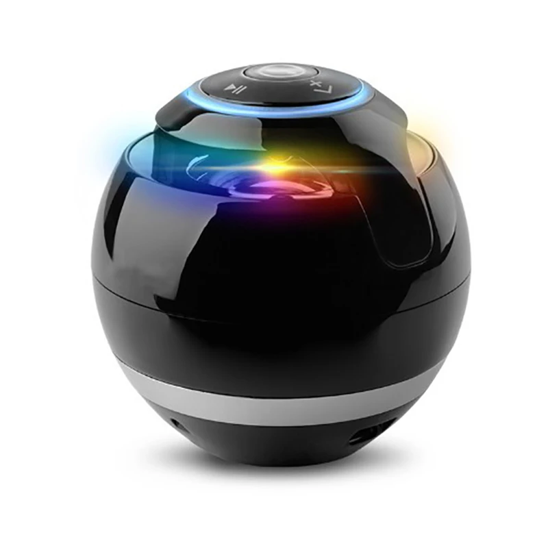 Умный Bluetooth динамик 3D стерео объемный звук семь цветов LED светоизлучающий дизайн