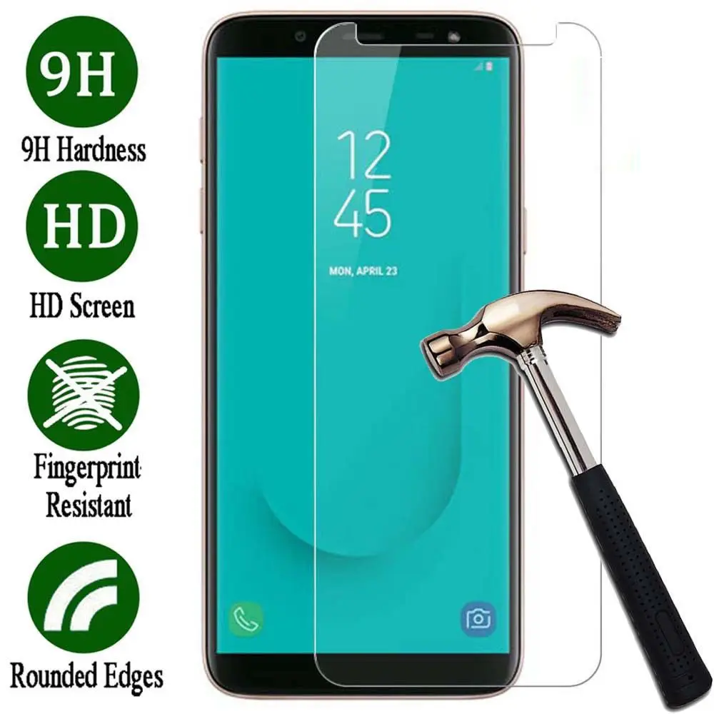 Tempered Glass For Samsung J4 2018 J3 J6 J8 Screen Protector Galaxy A8 Plus A5 A6 A7 Protective | Мобильные телефоны и