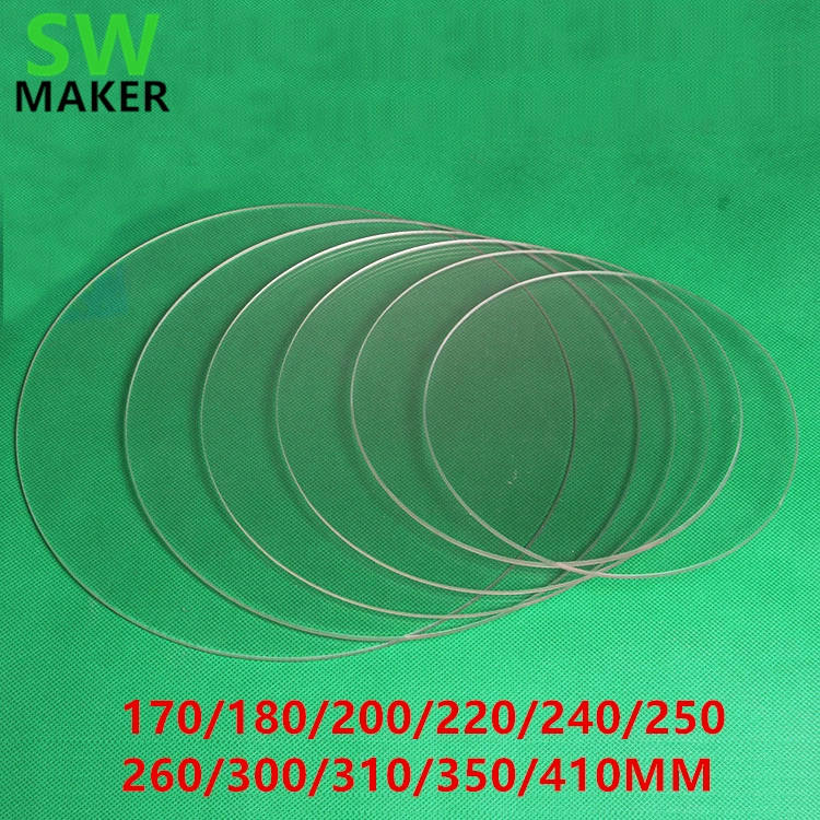 DIY Delta 3D принтер круглая боросиликатная стеклянная пластина толщина 3 мм диаметр