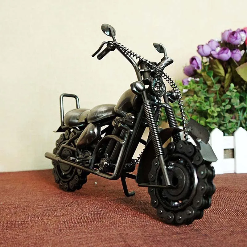 Фон для фотосъемки модель мотоцикла фигурки металлические поделки украшения