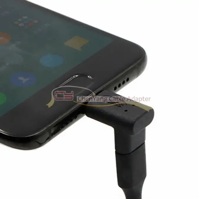 90 градусов вверх или вниз угловой Реверсивный USB 3 1 Type-C штекер-гнездо удлинитель