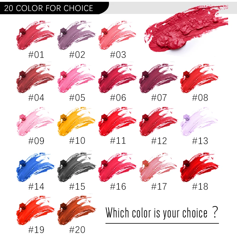 Корейская Мода 20 цветов блеск Губная помада в форме пениса Грибная голова Губы
