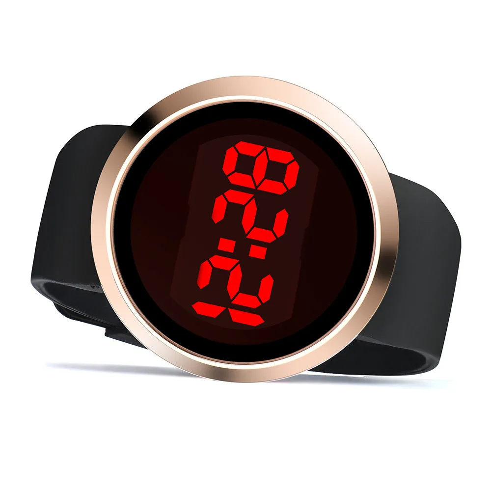 

Fashion 2018 Men watches simple Waterproof Men's LED Touch Screen Day Date Silicone Wrist Watch horloges mannen digitaal A80