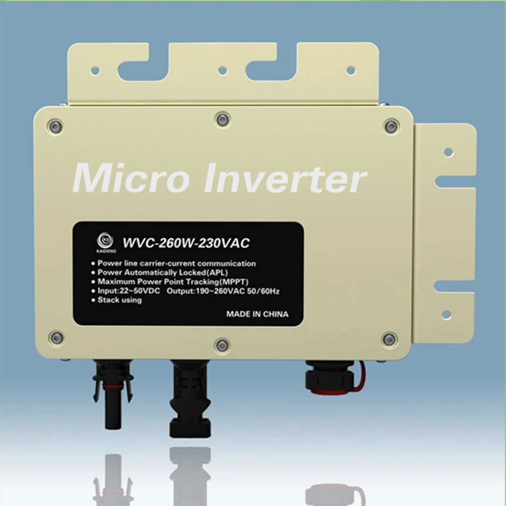 WVC260B 260W сетевой инвертор Солнечная энергия на сетке 22 ~ 50VDC с 6 сортным MPPT для