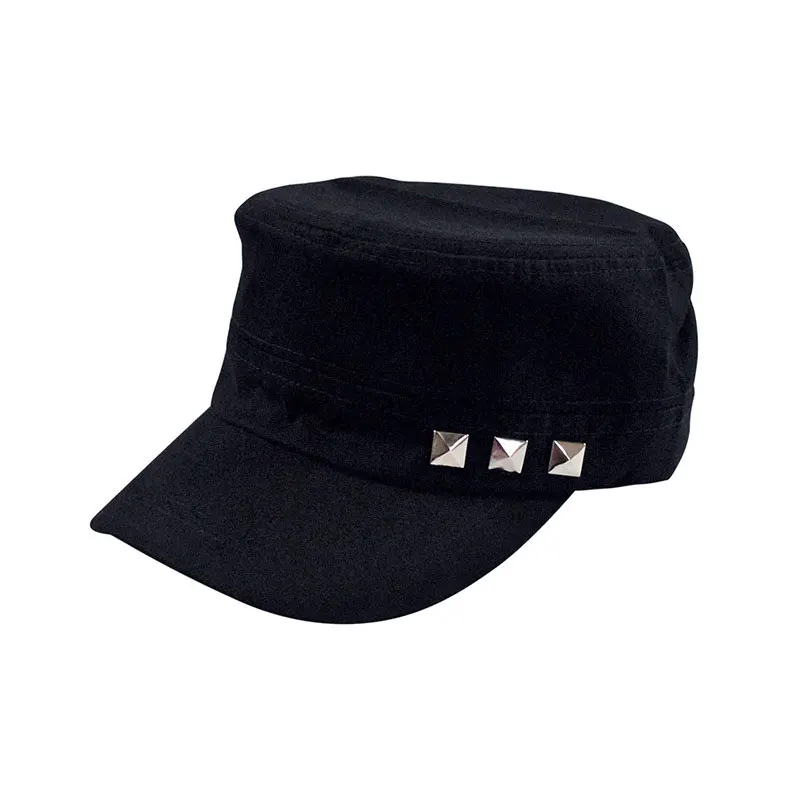 Синий Сезон: весна–лето Регулируемая хлопок Бейсбол Кепки Basic Snapback шляпа с Заклёпки Защита от Солнца защиты бегун Кепки черный Армейский зеленый бежевый темно - Цвет: Синий