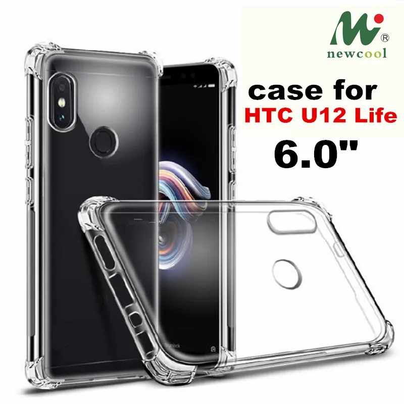 Для htc U12 жизни сотовый телефон четыре края Ударопрочный Мягкий Прозрачный