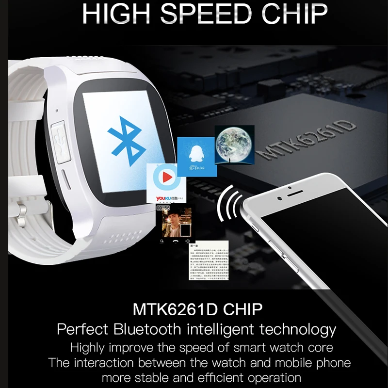 Мужские Смарт часы T8 с поддержкой Sim карты TF Bluetooth наушники камера наручные для IOS