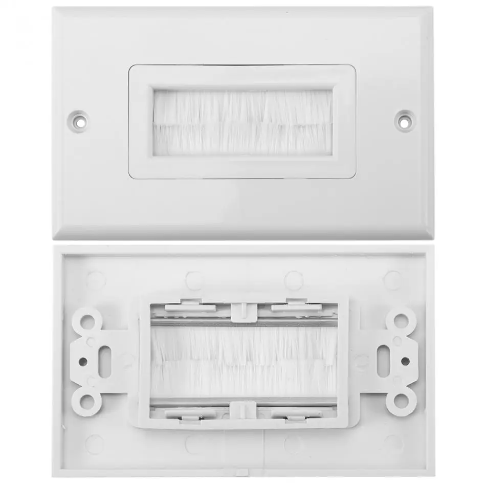 1 шт. пластиковая настенная щетка для защиты от пыли|wall switch plate covers|wall switchpanel mount |
