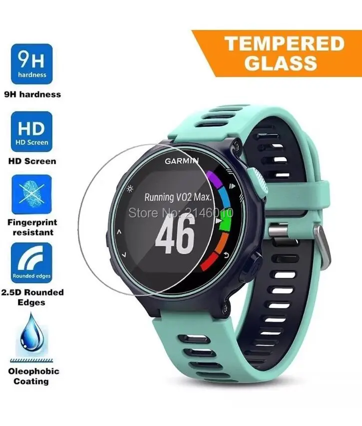 5 шт./лот 9H жесткое закаленное стекло для защиты экрана часов Внешняя защита Garmin