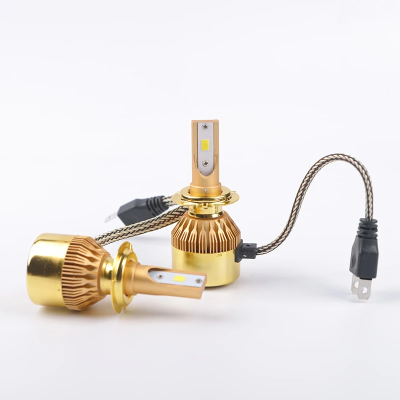 LDDCZENGHUITEC H4 H7 H11 H1 H13 H3 9004 9005 9006 9007 золотые автомобильные передние фары s лампы