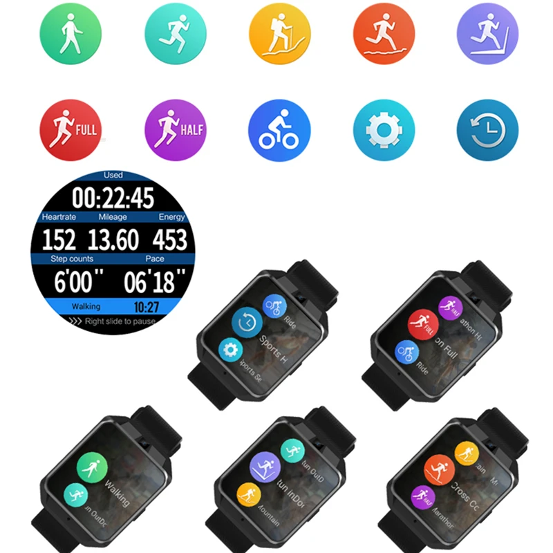 Фустер M5 ОС Android 6.0 Смарт-часы 1 ГБ + 8 памяти GPS SmartWatch Поддержка сим-карты и Bluetooth