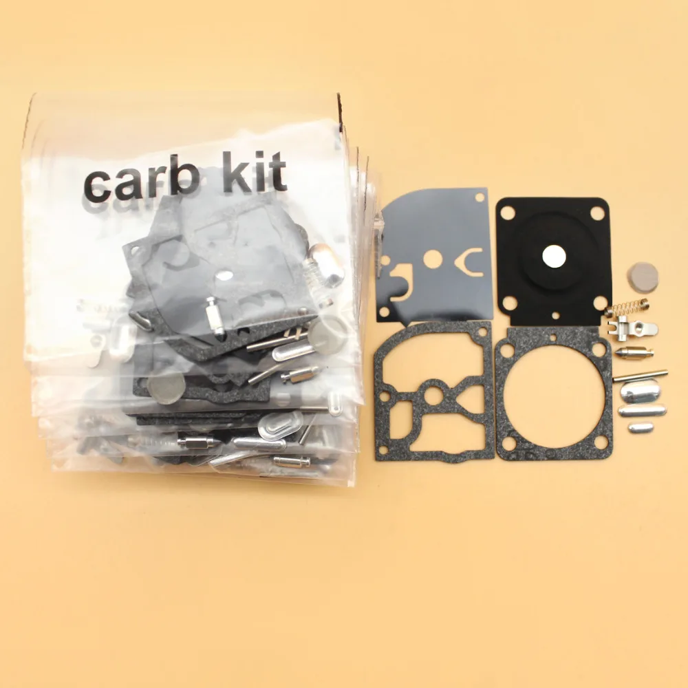 10Kit/lot Карбюратор Ремонтный комплект для STIHL FS38 FS55 FS120 FS200 FS250 FS300 FS350 триммер SH55 SH85 BG45 BG46 BG65 BG85 нагнетателя воздуха