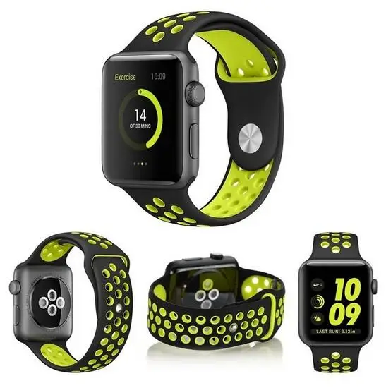 DHL 50 шт NK силиконовый спортивный ремешок для Apple Watch сменный группы серии 3 2 1|sport