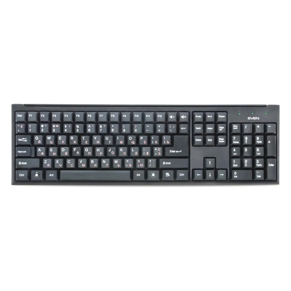 Набор клавиатура+мышь SVEN Standard 310 Combo USB чёрный (106+3кл 800DPI)|Комплекты мышь плюс