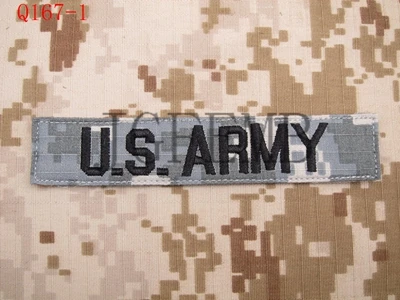 ARMY ACU пользовательское имя ленты нагрудные ленты услуги ленты боевой дух тактические военные вышивки патч значки - Цвет: ARMY