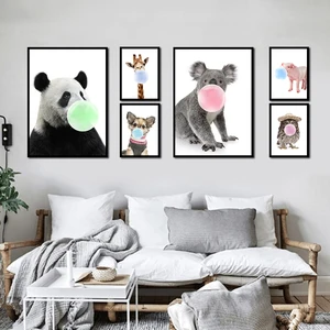 Картина на холсте с изображением ангела без рамки в скандинавском стиле