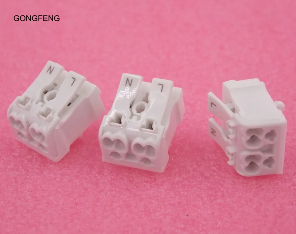 100 шт. Новый универсальный быстро проводящий Терминал 2 в 4 Внешние европейские