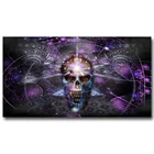 Психоделическая футболка абстрактное искусство шелковая ткань плакат печать на холсте 13x24 дюйма картины для домашнего декора стен 028