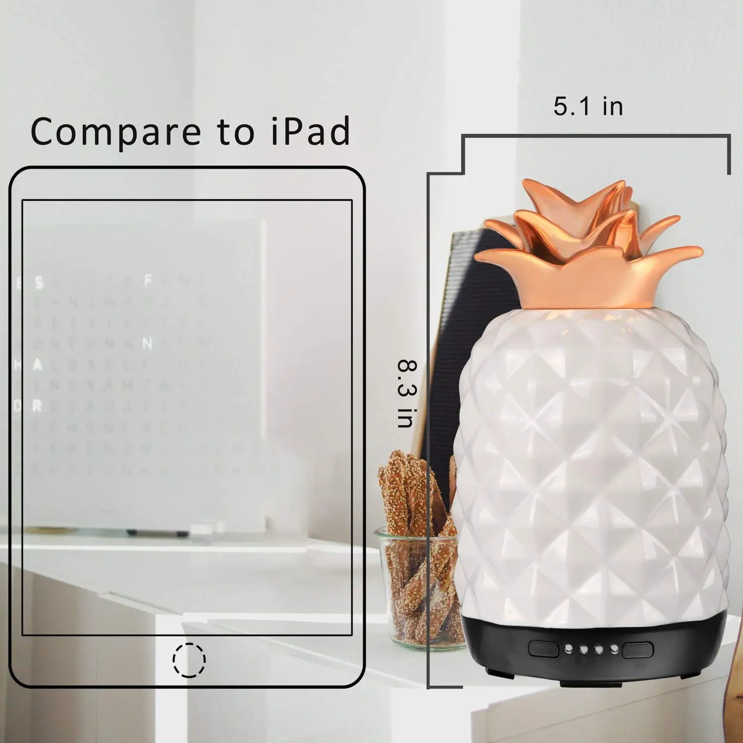 구매 에센셜 오일 디퓨저 250 Ml 세라믹 Waterless 자동 차단 4 시간 설정 홈 오피스 체육관에 대 한 초음파 안개 메이커 가습기