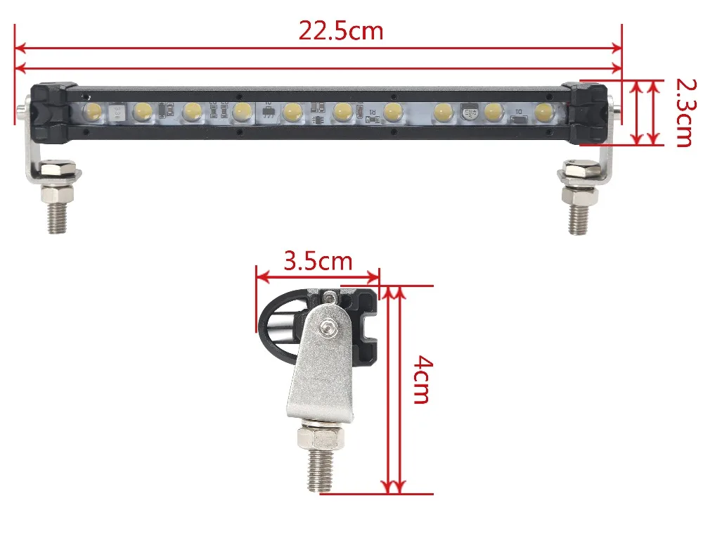 

9"inch offroad Mini led light bar 10w led work light bar spot 12v 24v car truck trailer 4X4 DRL