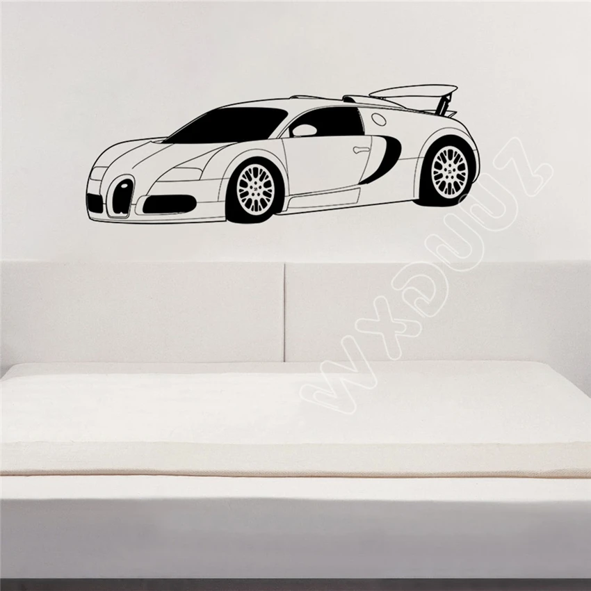 Настенная Наклейка WXDUUZ Bugatti Veyron домашний декор наклейка для спальни изголовья