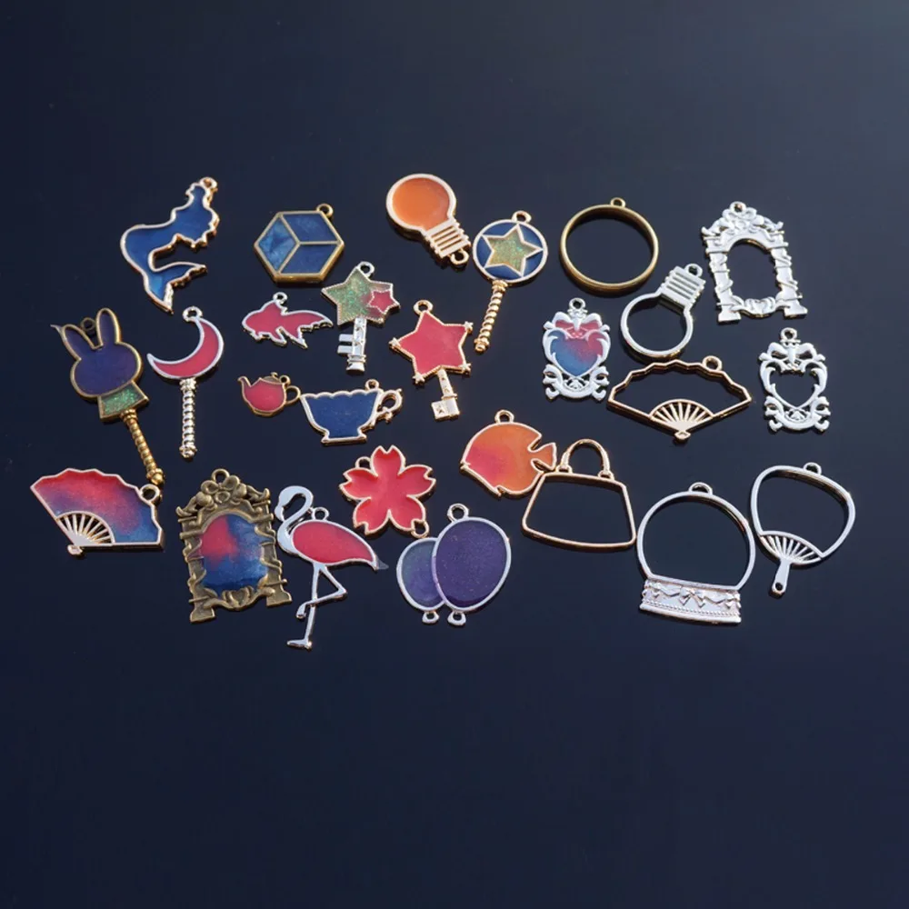 1 шт. металлическая рамка подвеска в виде Луны сердца|diy jewelry findings|jewelry findingsmetal bezel |