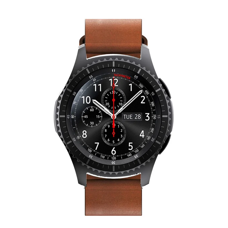 Ремешок из натуральной кожи для Samsung Gear S3 Frontier классический быстросъемный