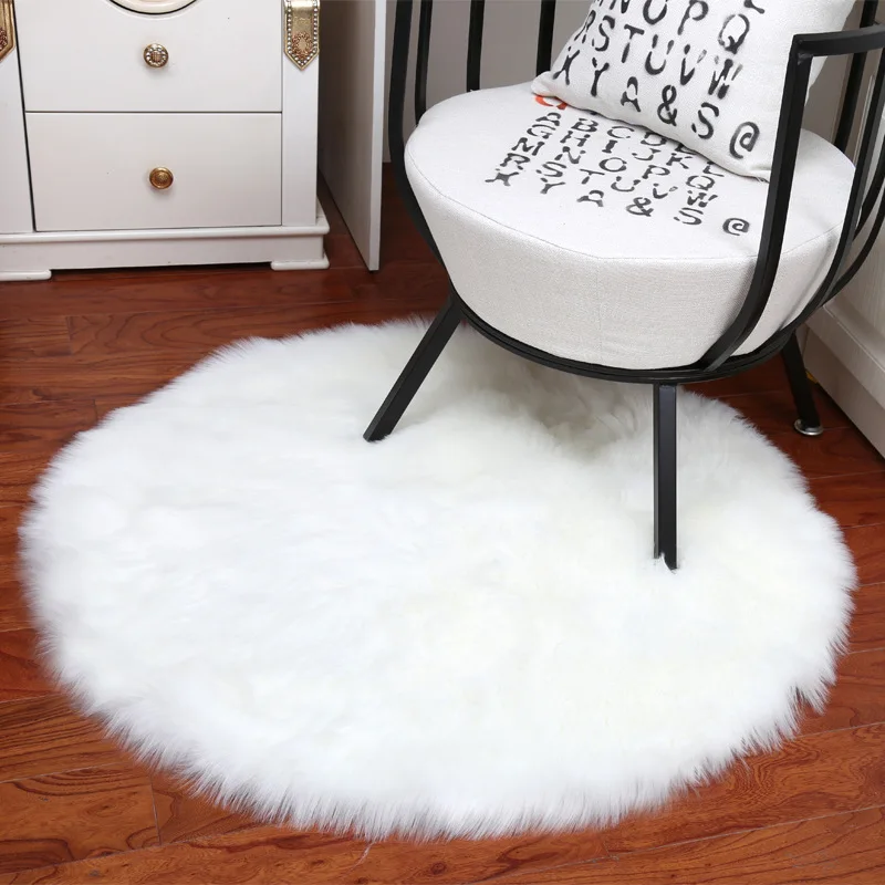 

Baby Playmats imitation wool carpet sofa cushion floating window long shaggy hair rug livingroom bedroom tapetes tea table mat