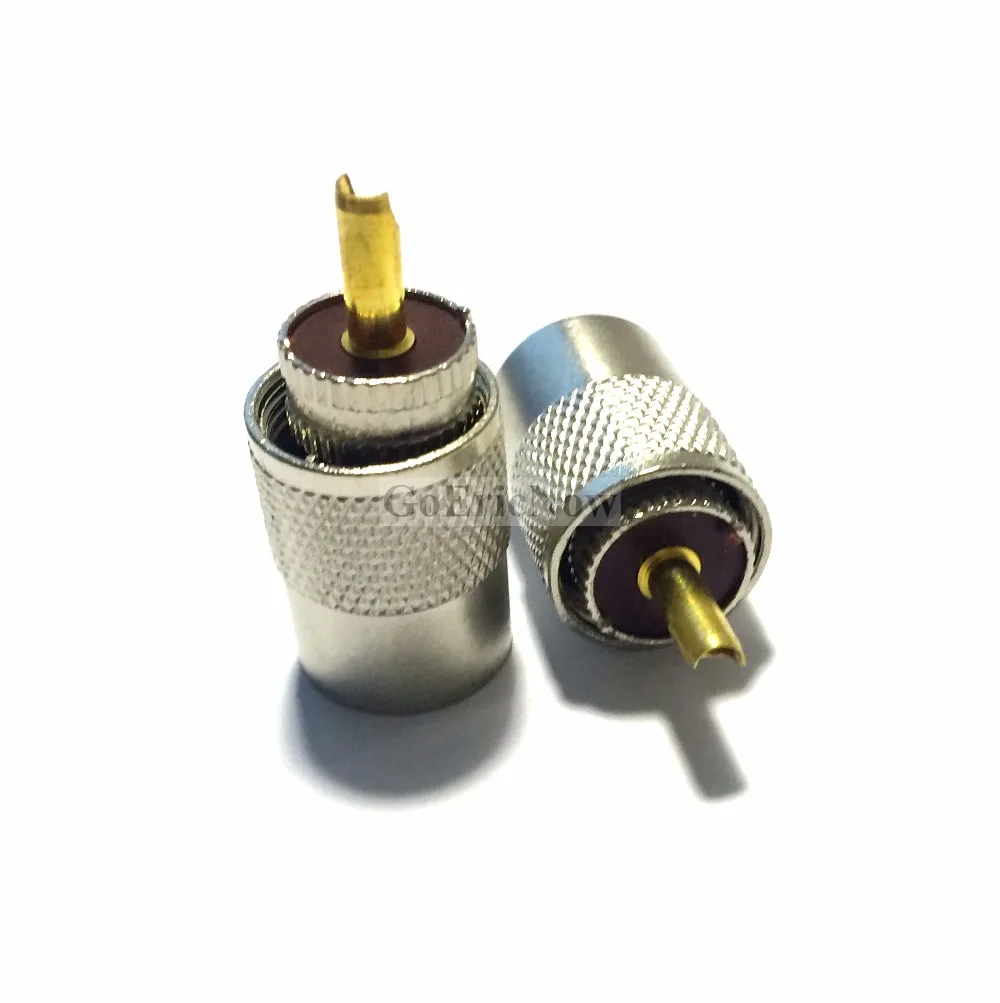 1 шт. RF Coax UHF PL 259 мужской паяльник разъем для RG8 RG213 LMR400 7D FB RG8X коаксиальный кабель