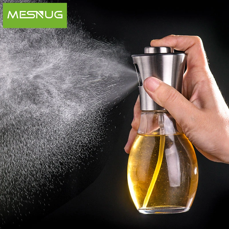 Многоразовый портативный распылитель масла MESNUG кухонный дозатор из нержавеющей
