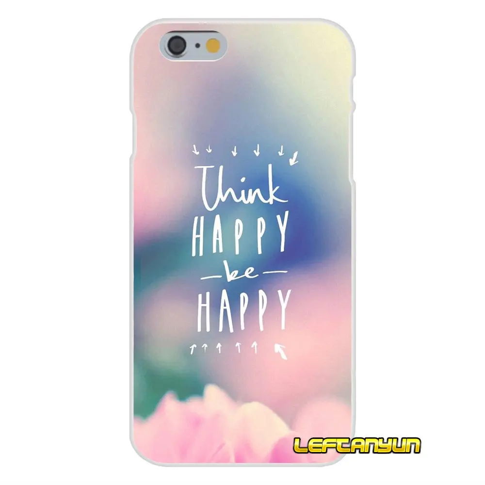 Think happy be вдохновляющие термополиуретановые Чехлы для sony Xperia M2 M4 M5 E3 XA Aqua Z Z1 Z2 Z3 Z5
