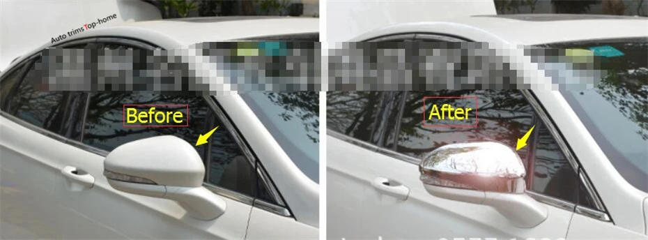 Yimaautoпланки зеркало заднего вида Защитная крышка отделка Подходит для Ford Mondeo/Fusion 2013 ABS хром стиль