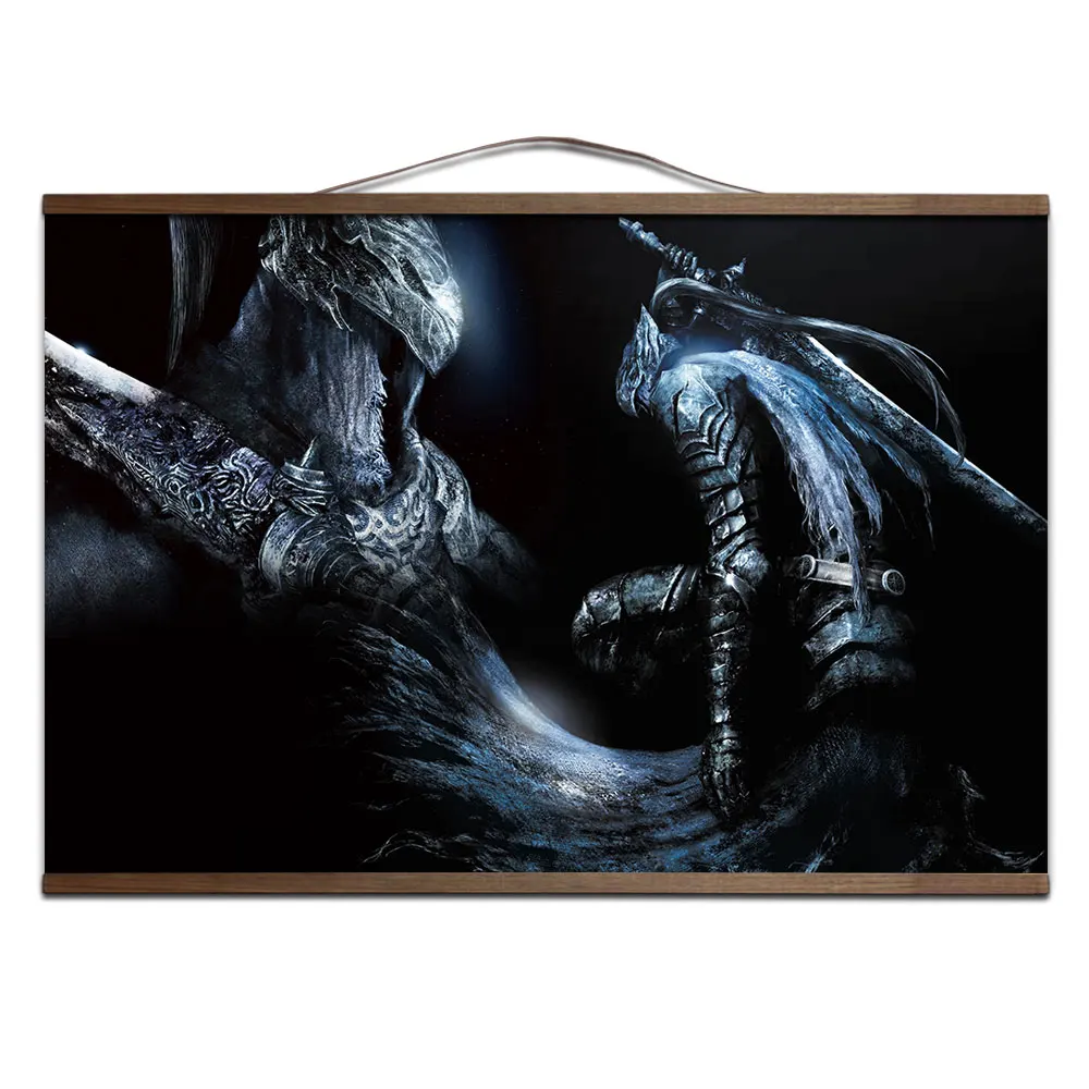 7 Dark Souls 2 3 плакат для HD холст декоративные постеры живопись с твердой древесины Висячие свиток - Цвет: 7