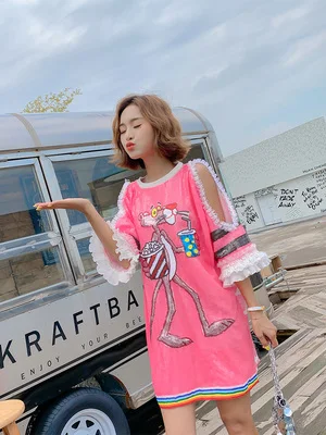 pink Летние платья с блестками, модные кружевные женские платья - Цвет: pink
