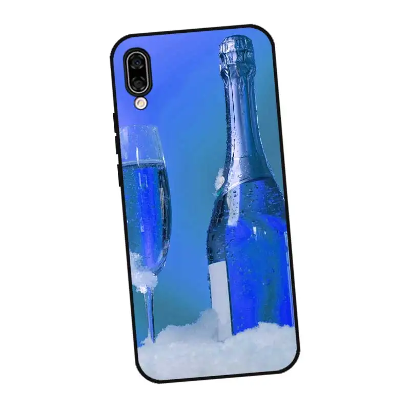 P243 винно-Черный силиконовый чехол для huawei Honor 8C 8X9 10 20i V10 V20 Note10 Max Lite Magic2 |