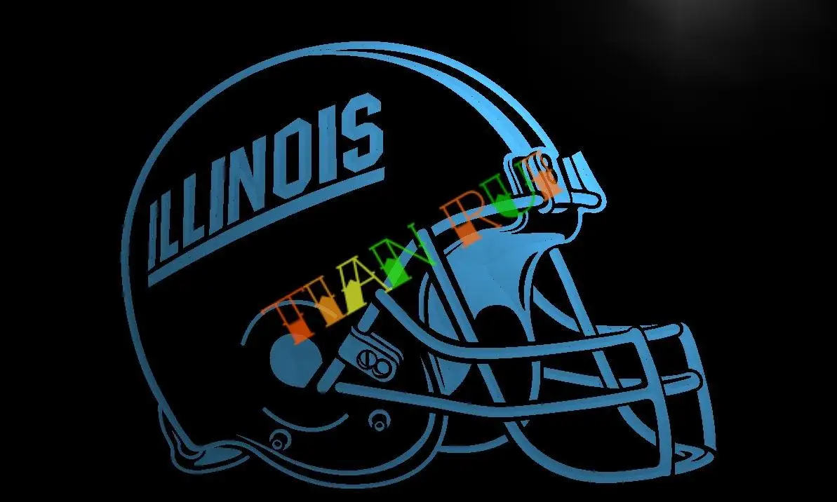 

LA161- Illinois Helmet-LED Neon Light Sign home decor crafts