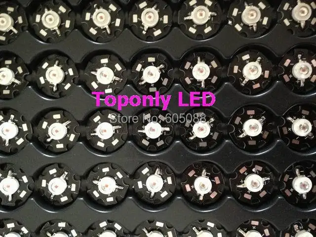 Светодиодная лампа с бусинами насыщенного красного цвета 3 Вт 660 нм 20 мм печатной