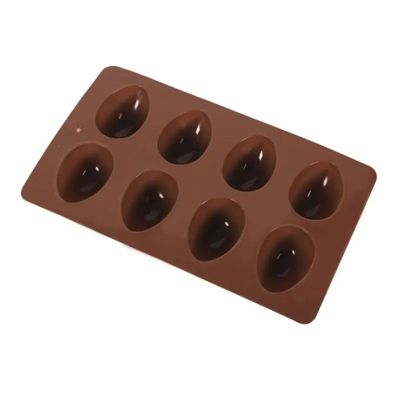 

8 Easter Egg Shape Cake Soap Mold Silicone Mould Chocolate Decoration Baking Decorating Tools