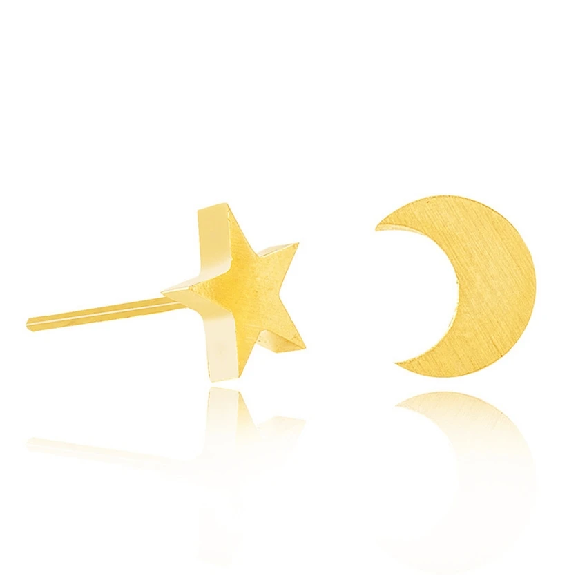 Великолепная сказка оптовых Серебро Прекрасный полумесяц и звезда