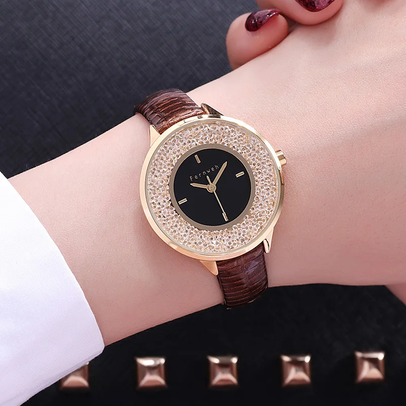 F13D Relogio Feminino модные женские часы лучшие продажи звезда небо циферблат часы Роскошные розовое золото женские браслет кварцевые наручные часы - Цвет: F13D