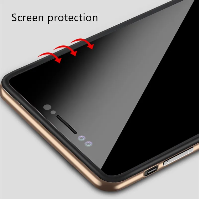 TPU + PC 360 градусов защитный чехол для телефона iPhone X 8 7 6 6s прозрачного ударопрочного
