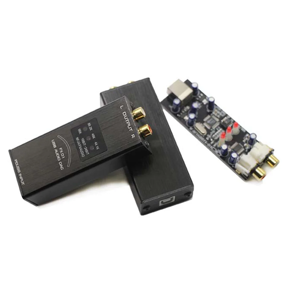 Music Hall последние FX Auido 01 Мини ПК USB звуковая карта аудио декодер DAC SA9023 + PCM5102 частота