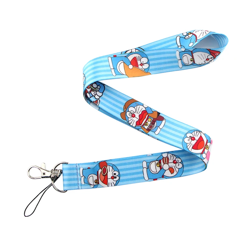 K194 Doraemon Робот Кот шнурок телефон веревочные брелоки для ключей ID карты ремешки